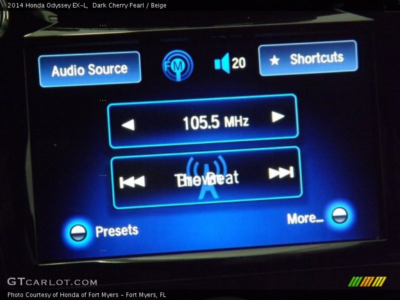 Dark Cherry Pearl / Beige 2014 Honda Odyssey EX-L