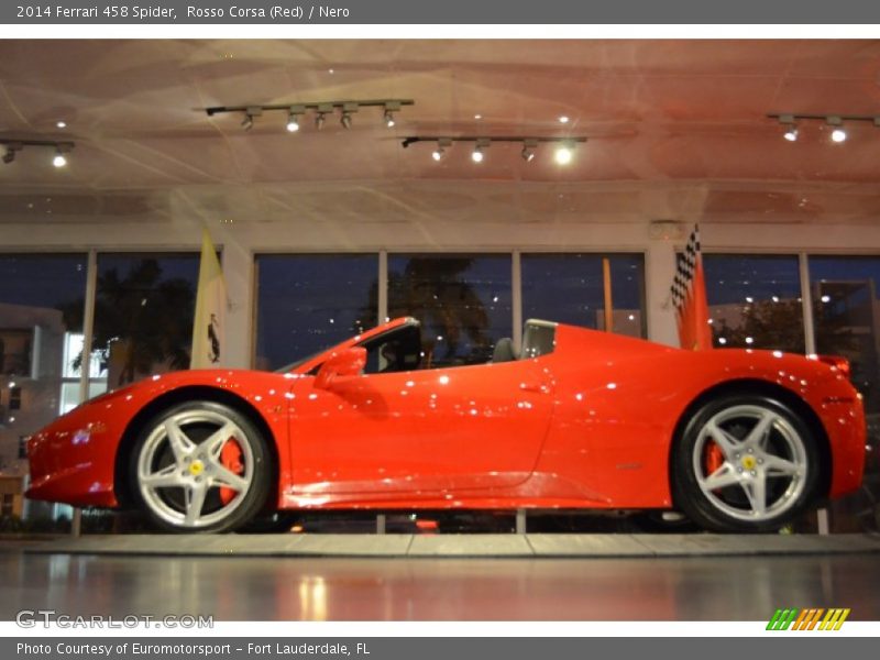 Rosso Corsa (Red) / Nero 2014 Ferrari 458 Spider