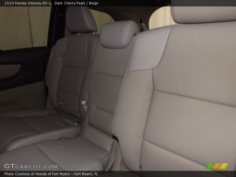 Dark Cherry Pearl / Beige 2014 Honda Odyssey EX-L