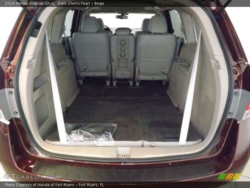 Dark Cherry Pearl / Beige 2014 Honda Odyssey EX-L