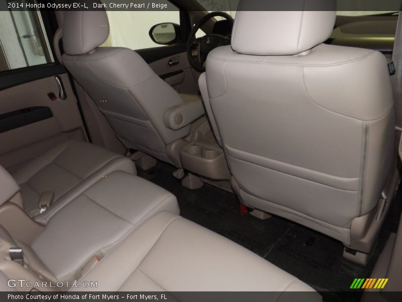 Dark Cherry Pearl / Beige 2014 Honda Odyssey EX-L