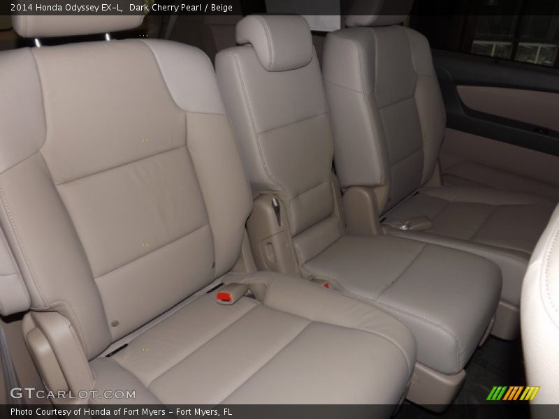 Dark Cherry Pearl / Beige 2014 Honda Odyssey EX-L