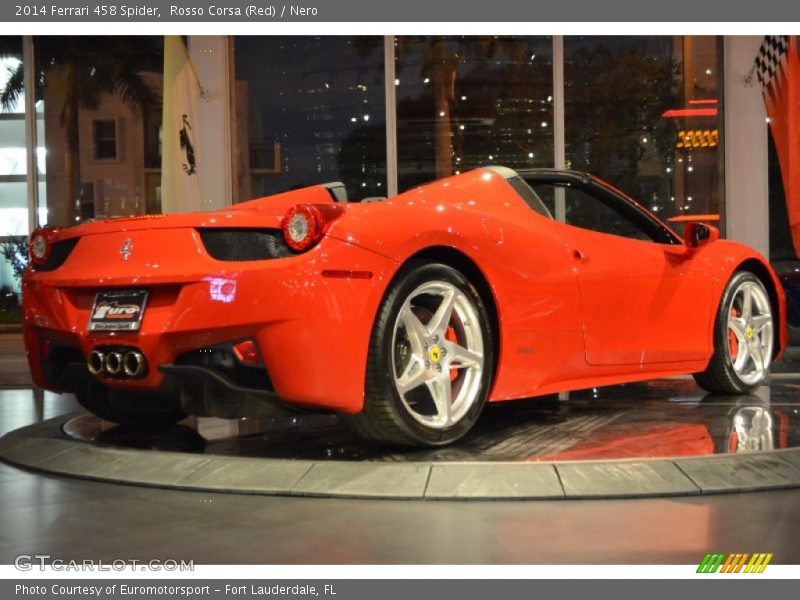 Rosso Corsa (Red) / Nero 2014 Ferrari 458 Spider