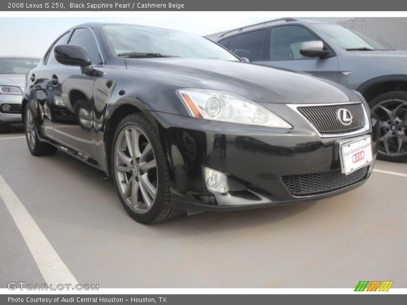 Black Sapphire Pearl / Cashmere Beige 2008 Lexus IS 250