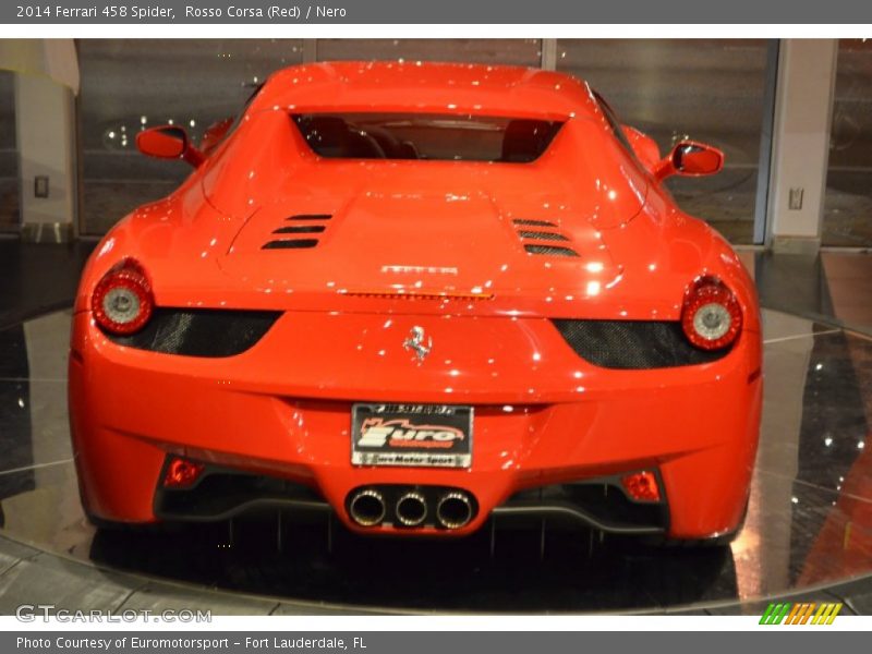 Rosso Corsa (Red) / Nero 2014 Ferrari 458 Spider