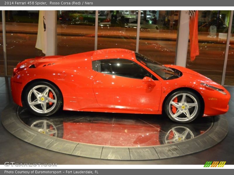 Rosso Corsa (Red) / Nero 2014 Ferrari 458 Spider