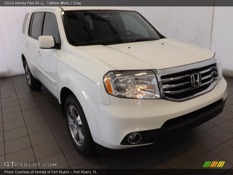 Taffeta White / Gray 2014 Honda Pilot EX-L