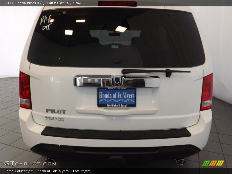 Taffeta White / Gray 2014 Honda Pilot EX-L