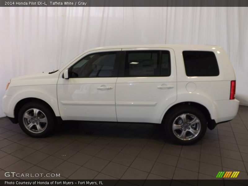 Taffeta White / Gray 2014 Honda Pilot EX-L