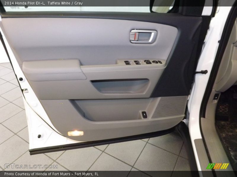 Taffeta White / Gray 2014 Honda Pilot EX-L