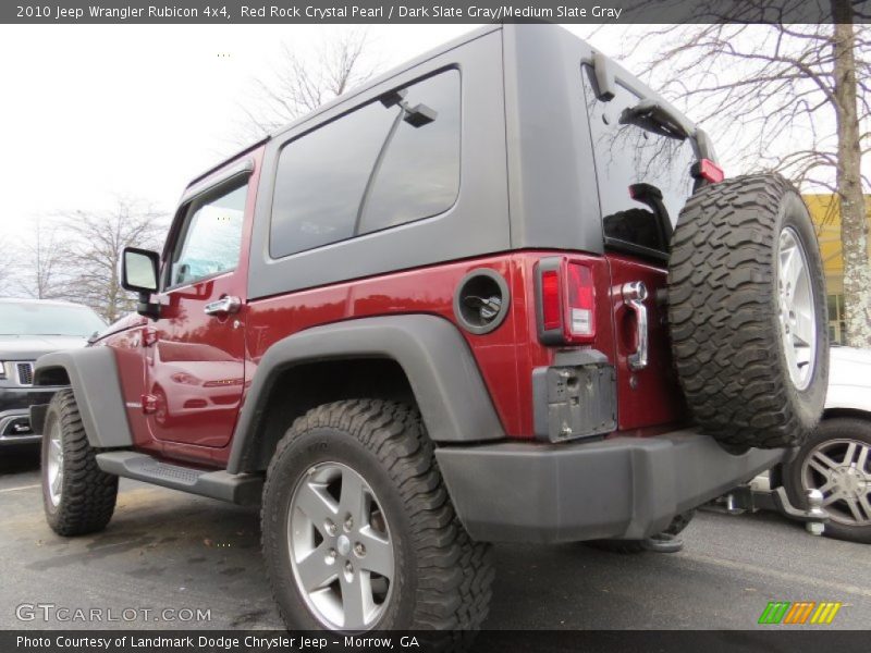 Red Rock Crystal Pearl / Dark Slate Gray/Medium Slate Gray 2010 Jeep Wrangler Rubicon 4x4