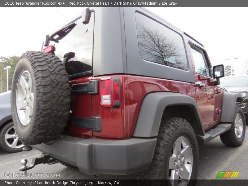 Red Rock Crystal Pearl / Dark Slate Gray/Medium Slate Gray 2010 Jeep Wrangler Rubicon 4x4