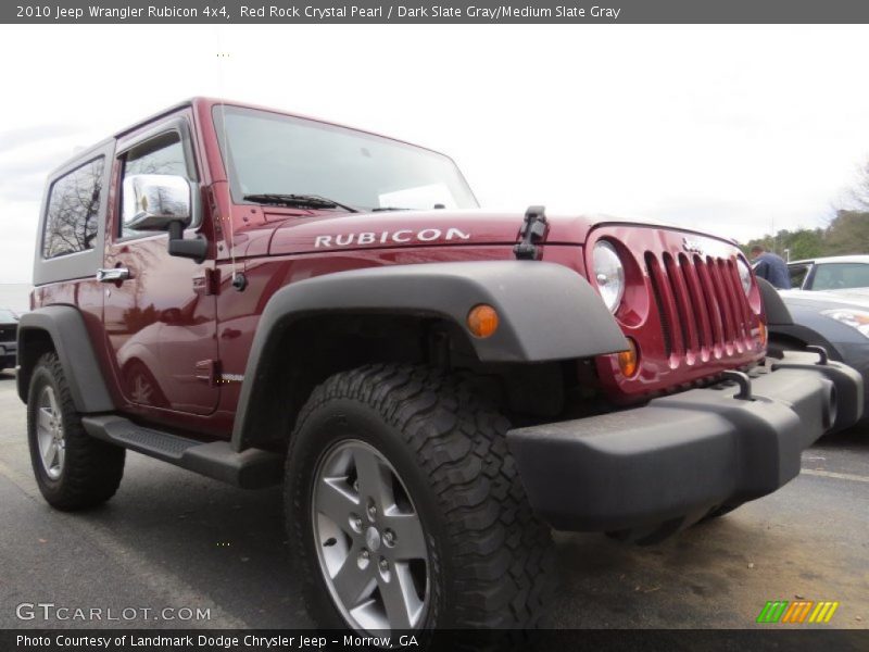 Red Rock Crystal Pearl / Dark Slate Gray/Medium Slate Gray 2010 Jeep Wrangler Rubicon 4x4