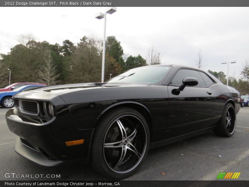 Pitch Black / Dark Slate Gray 2012 Dodge Challenger SXT