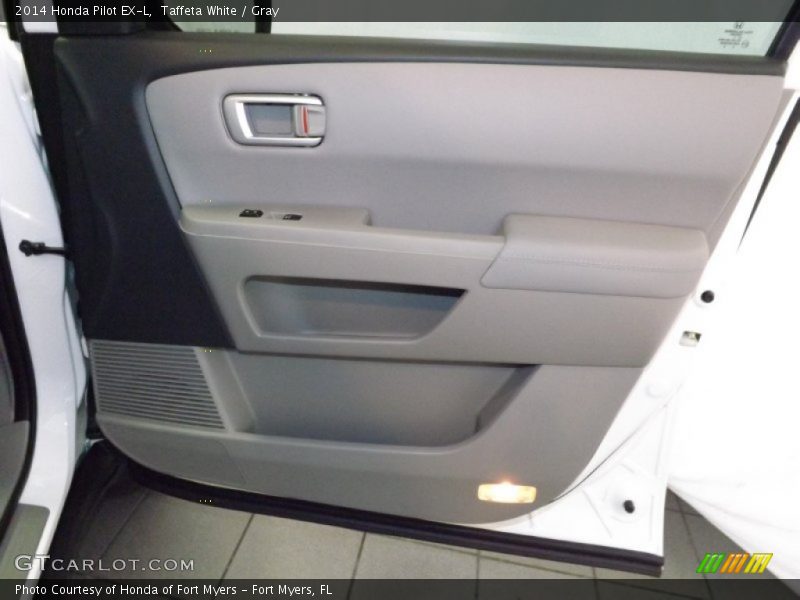 Taffeta White / Gray 2014 Honda Pilot EX-L