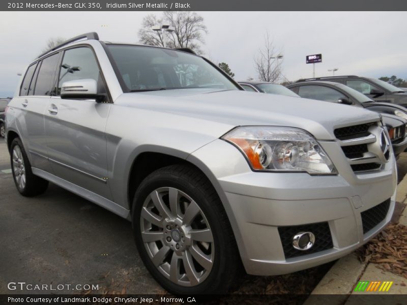 Iridium Silver Metallic / Black 2012 Mercedes-Benz GLK 350