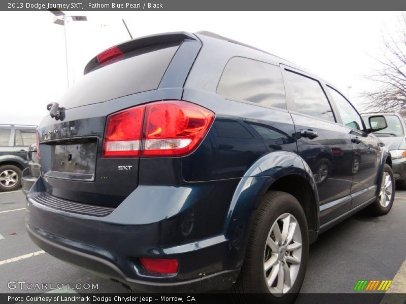 Fathom Blue Pearl / Black 2013 Dodge Journey SXT