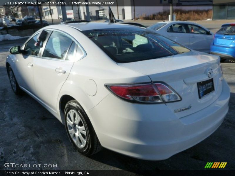 Performance White / Black 2010 Mazda MAZDA6 i Sport Sedan