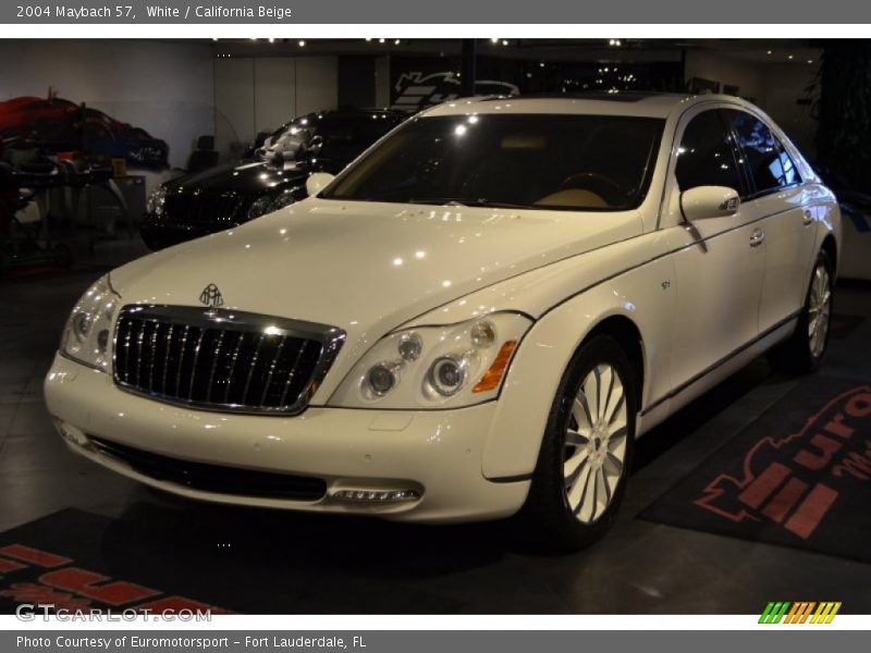 White / California Beige 2004 Maybach 57