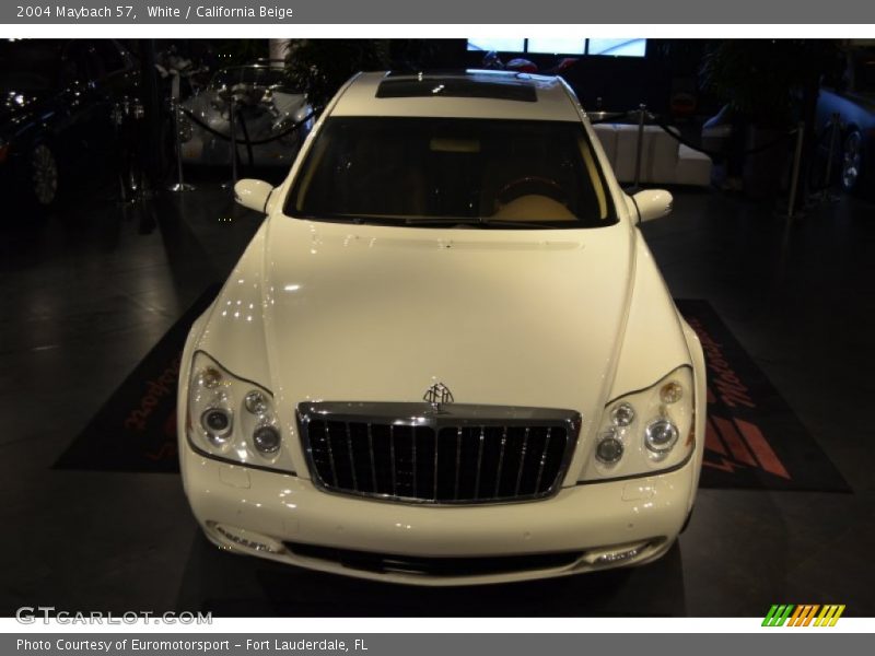 White / California Beige 2004 Maybach 57