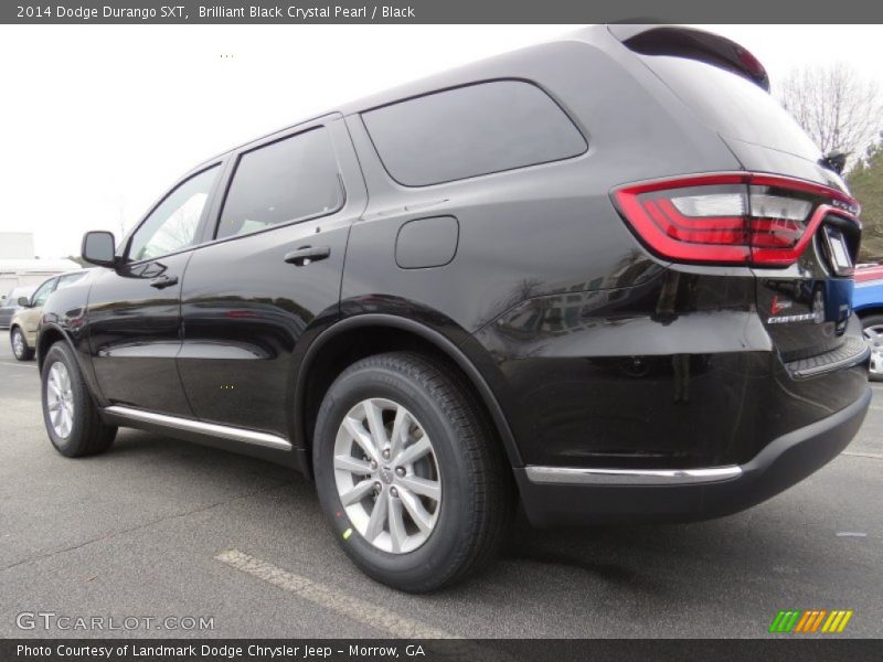 Brilliant Black Crystal Pearl / Black 2014 Dodge Durango SXT