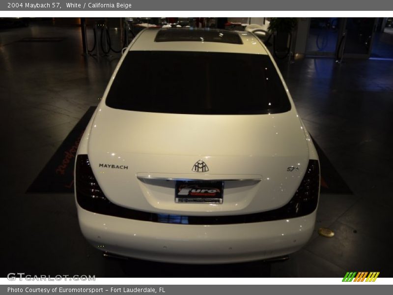 White / California Beige 2004 Maybach 57