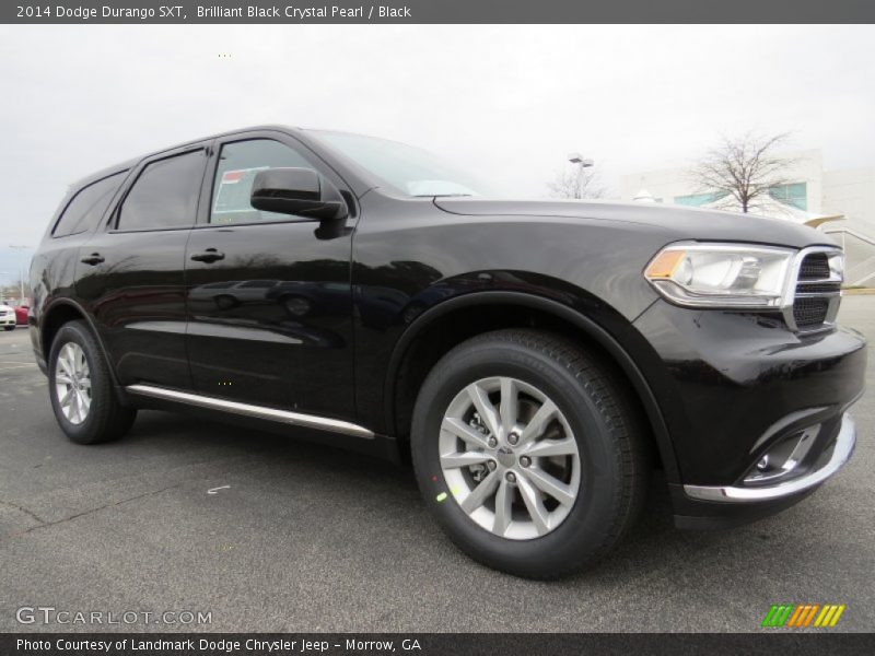 Brilliant Black Crystal Pearl / Black 2014 Dodge Durango SXT