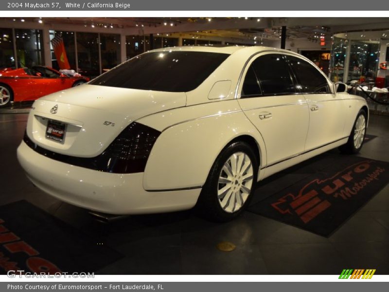 White / California Beige 2004 Maybach 57