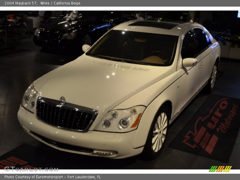 White / California Beige 2004 Maybach 57