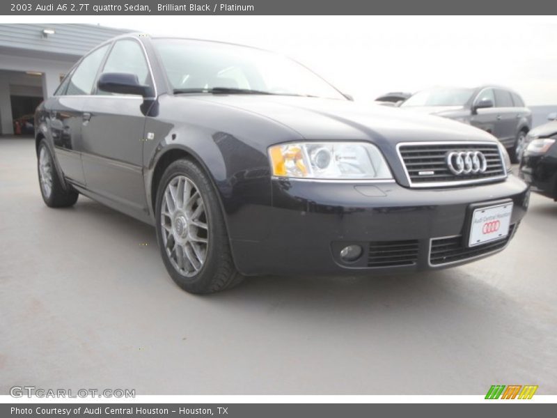 Brilliant Black / Platinum 2003 Audi A6 2.7T quattro Sedan