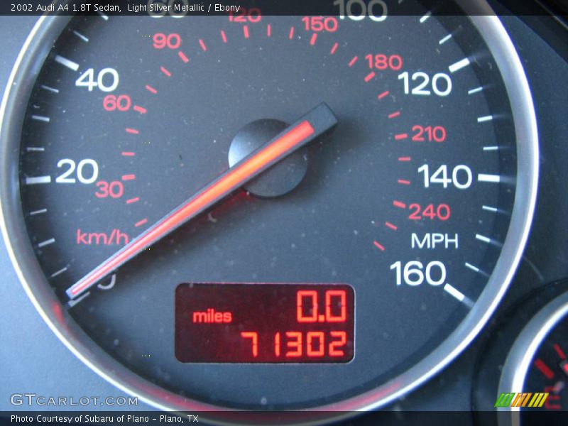 Light Silver Metallic / Ebony 2002 Audi A4 1.8T Sedan