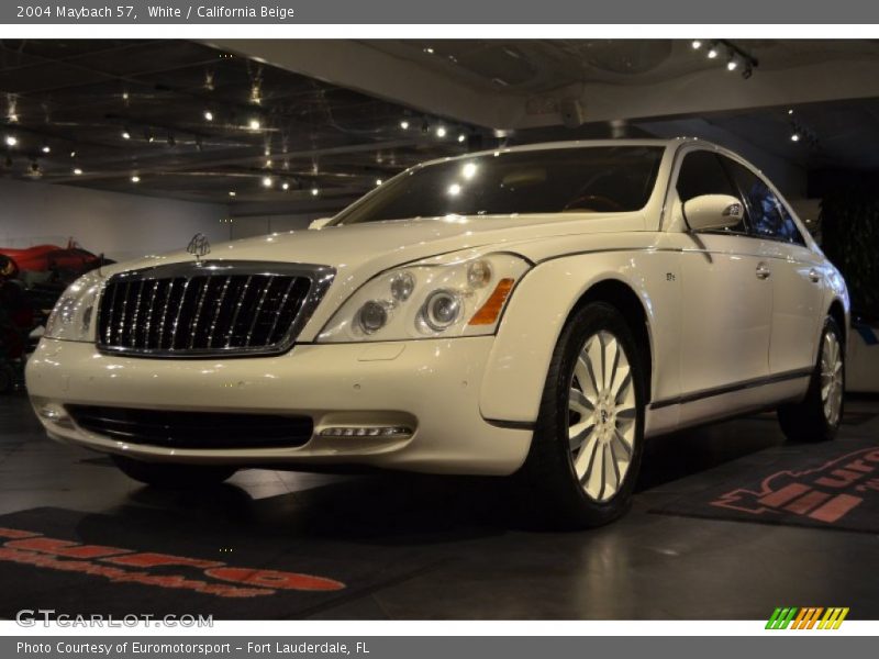 White / California Beige 2004 Maybach 57