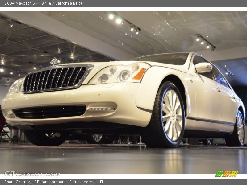 White / California Beige 2004 Maybach 57