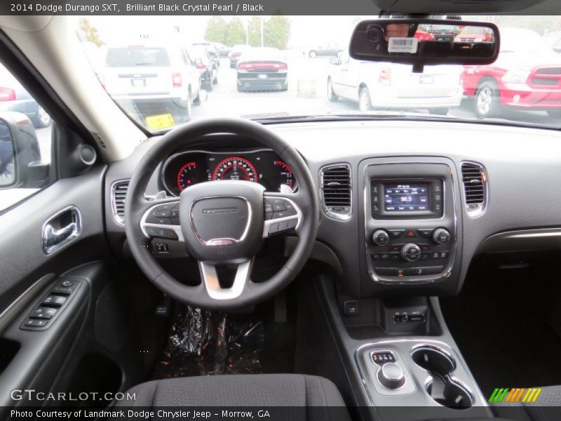 Brilliant Black Crystal Pearl / Black 2014 Dodge Durango SXT