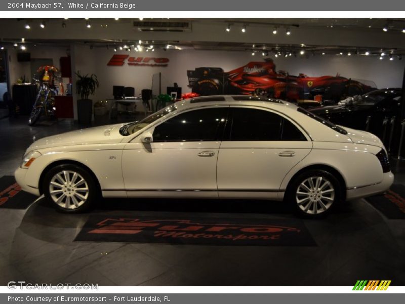White / California Beige 2004 Maybach 57