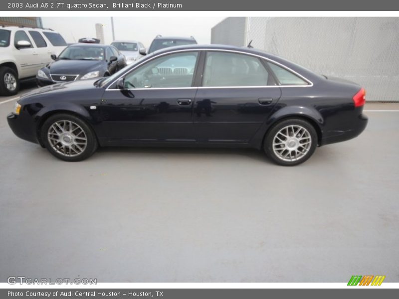Brilliant Black / Platinum 2003 Audi A6 2.7T quattro Sedan