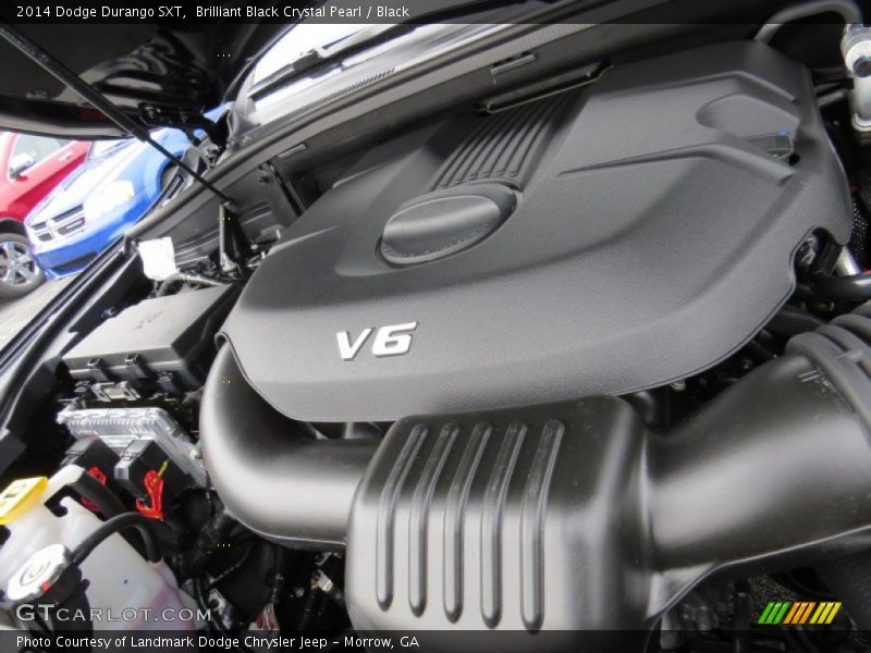 Brilliant Black Crystal Pearl / Black 2014 Dodge Durango SXT