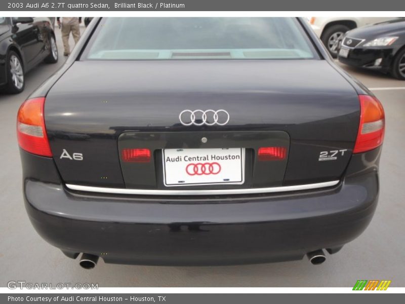 Brilliant Black / Platinum 2003 Audi A6 2.7T quattro Sedan