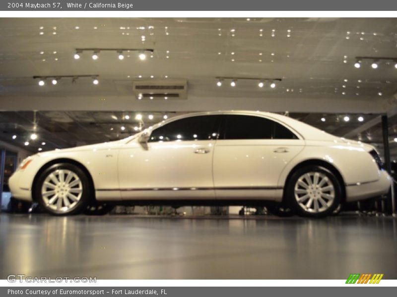 White / California Beige 2004 Maybach 57