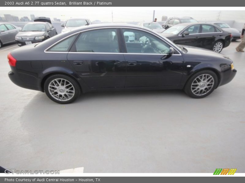 Brilliant Black / Platinum 2003 Audi A6 2.7T quattro Sedan