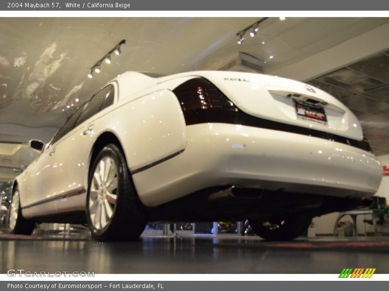 White / California Beige 2004 Maybach 57