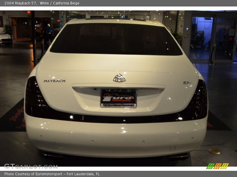 White / California Beige 2004 Maybach 57
