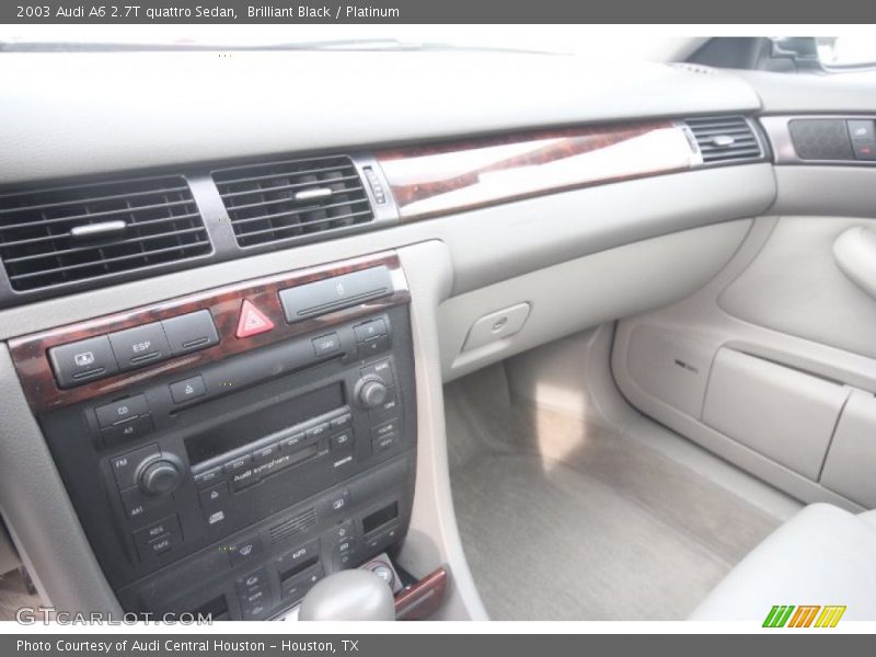 Brilliant Black / Platinum 2003 Audi A6 2.7T quattro Sedan