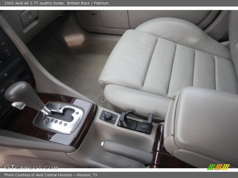 Brilliant Black / Platinum 2003 Audi A6 2.7T quattro Sedan