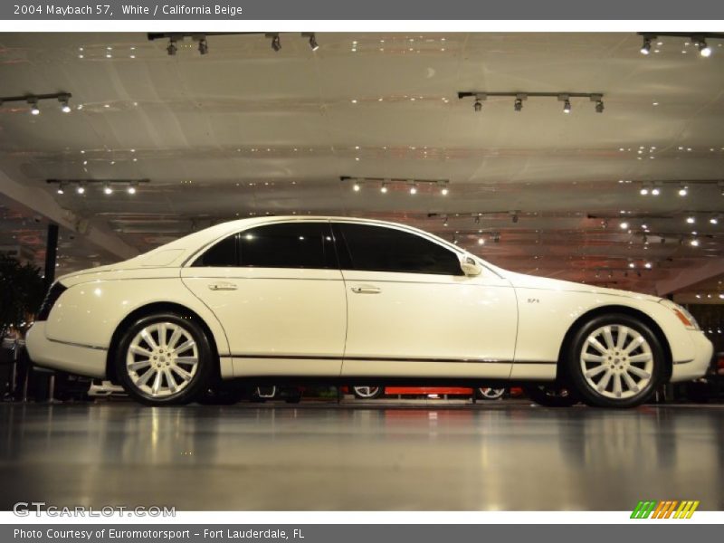 White / California Beige 2004 Maybach 57