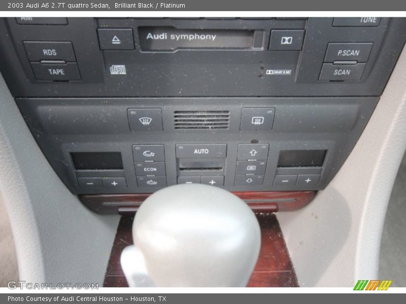 Brilliant Black / Platinum 2003 Audi A6 2.7T quattro Sedan