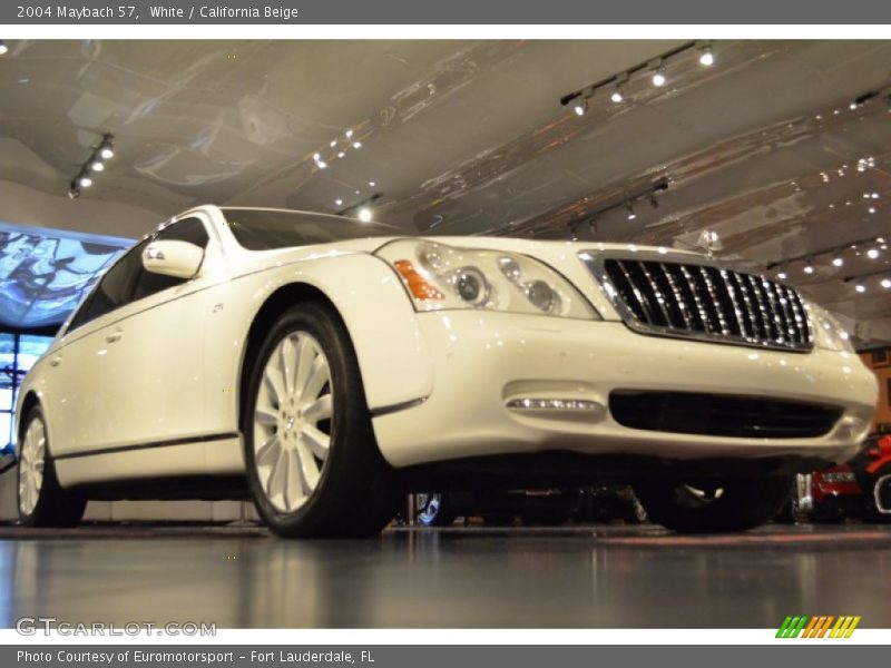 White / California Beige 2004 Maybach 57