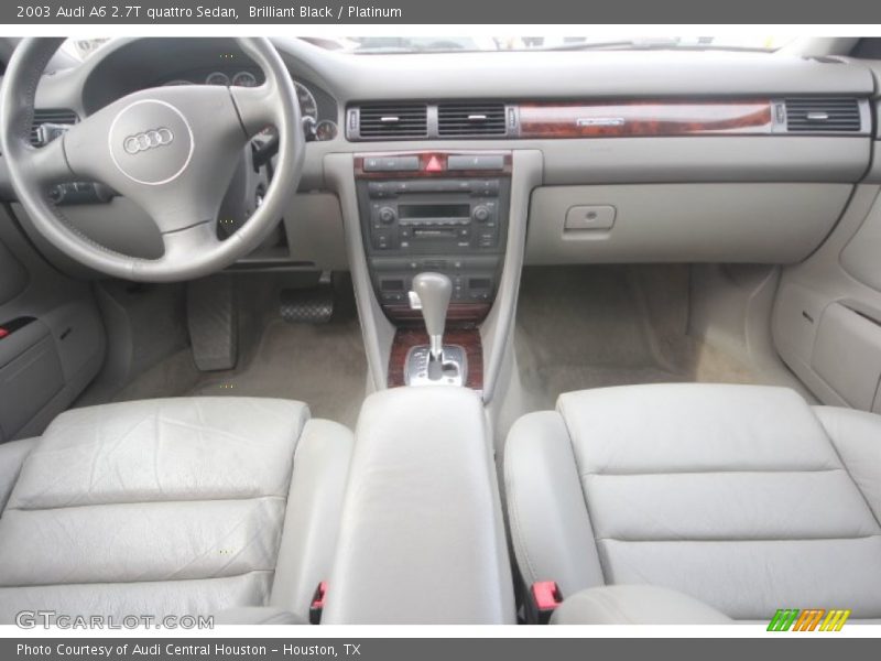Brilliant Black / Platinum 2003 Audi A6 2.7T quattro Sedan
