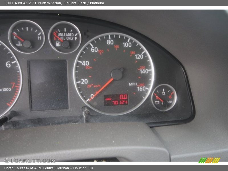 Brilliant Black / Platinum 2003 Audi A6 2.7T quattro Sedan