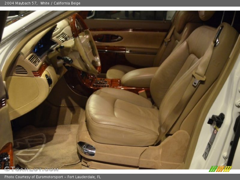 White / California Beige 2004 Maybach 57